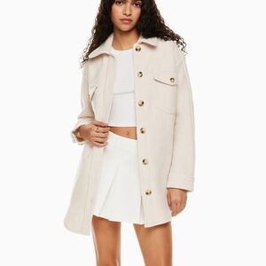 Aritzia Wilfred Ganna Jacket Heather Bone